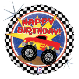 Monster Truck Birthday Holographic Supply