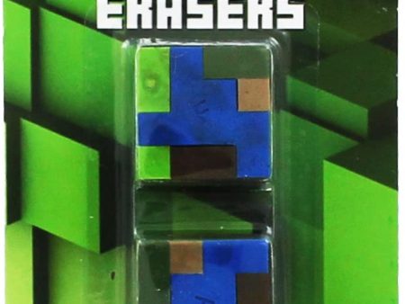 2 x Camouflage Block Puzzle Erasers - Great for Party Bag and Stocking Fillers on Sale