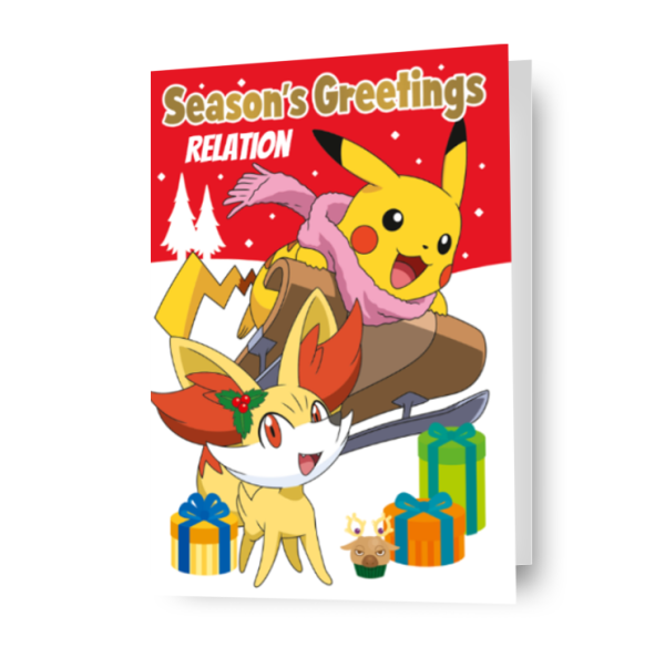 Pokémon Personalised Christmas Card Hot on Sale