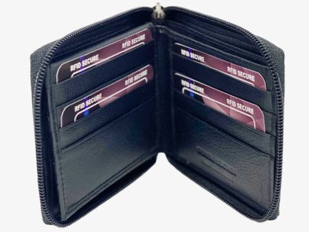 Zippered RFID Wallet Fashion