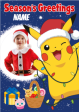 Pokémon Personalised Photo Christmas Card Sale