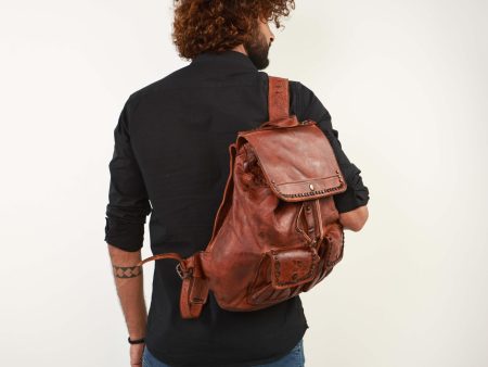 Classic Leather Backpack For Discount