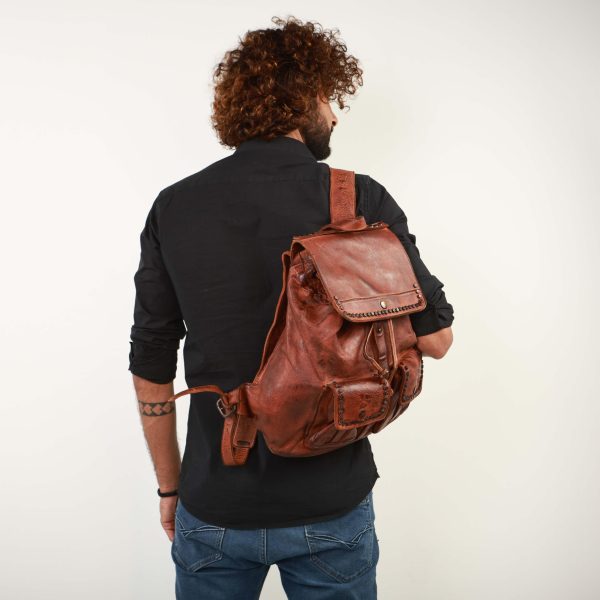 Classic Leather Backpack For Discount