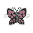 Pink Butterly ring Fashion