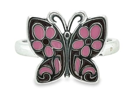 Pink Butterly ring Fashion