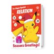 Pokémon Personalised Relation Christmas Card Online now