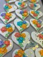 16 Heart with flowers Sugar cookies, decorated cookies Online