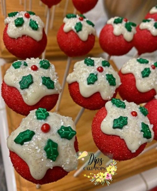 1 dozen Christmas Cake Pops, Holiday cake pops Discount