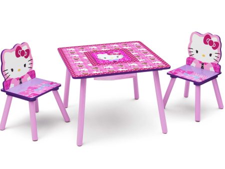 Hello Kitty Table & Chair Set with Storage Supply