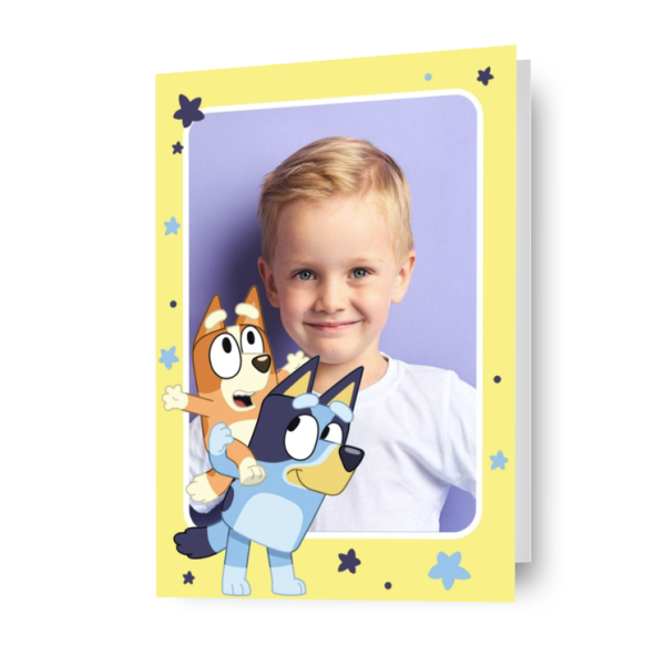 Bluey Personalised Photo Birthday Card Hot on Sale