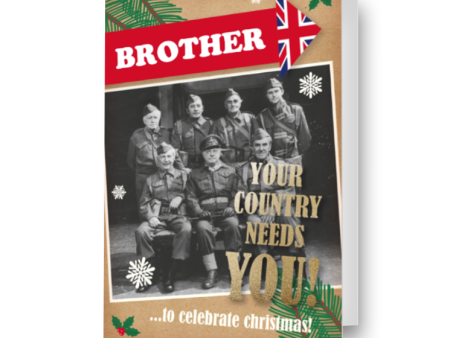 Dad s Army Personalised  Your Country Needs You  Christmas Card Cheap