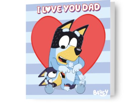 Bluey  I Love you Dad  Father s Day Card Online Sale