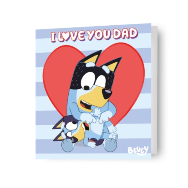 Bluey  I Love you Dad  Father s Day Card Online Sale