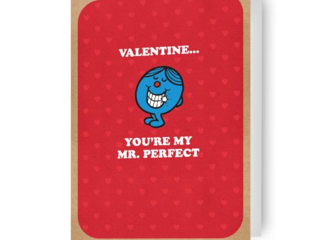 Mr Men & Little Miss  Mr Perfect  Valentine s Day Card For Cheap