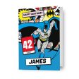 Batman Personalised Any Name & Age Birthday Card on Sale