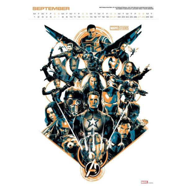 MARVEL 2025 A3 DELUXE CALENDAR Hot on Sale