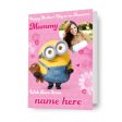 Despicable Me Minions Personalised Photo & Name  Awesome Mummy  Mother s Day Card For Discount