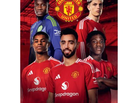 MANCHESTER UNITED FC 2025 A3 CALENDAR  PLASTIC FREE Online