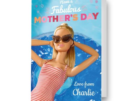 Barbie Personalised  Fabulous  Mother s Day Card Sale