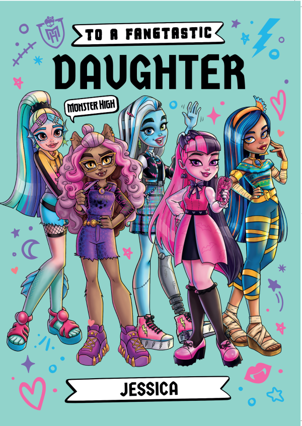 Monster High Personalised Relation Birthday Card Online Sale