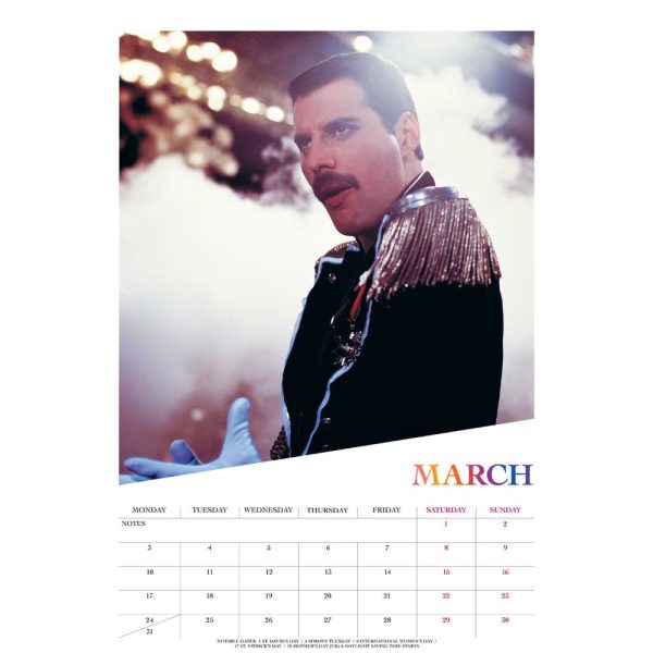 FREDDIE MERCURY 2025 A3 CALENDAR For Discount