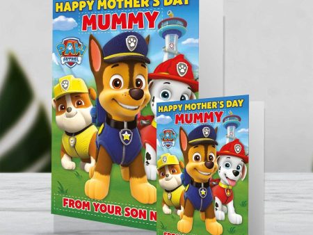 Paw Patrol Giant Personalised  Mummy  Mother s Day Card Hot on Sale