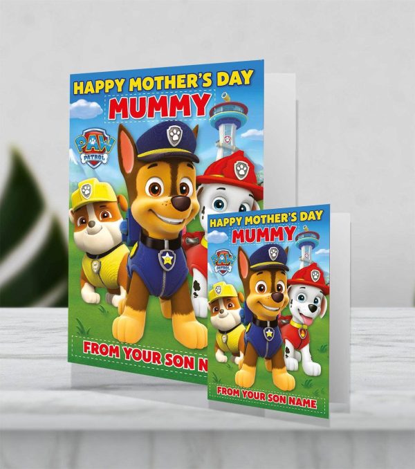 Paw Patrol Giant Personalised  Mummy  Mother s Day Card Hot on Sale