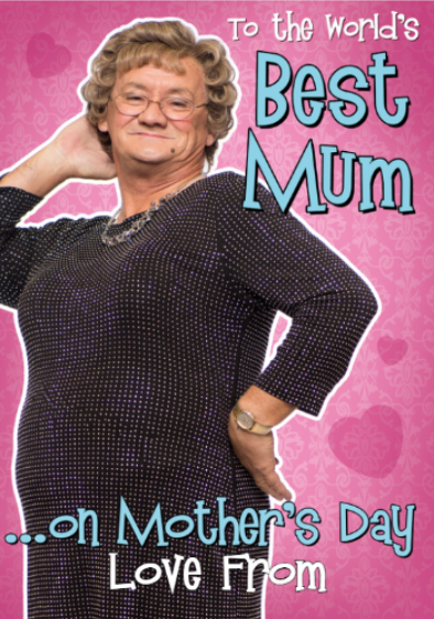 Mrs Brown s Boys Personalised  Best Mum  Mother s Day Card Fashion