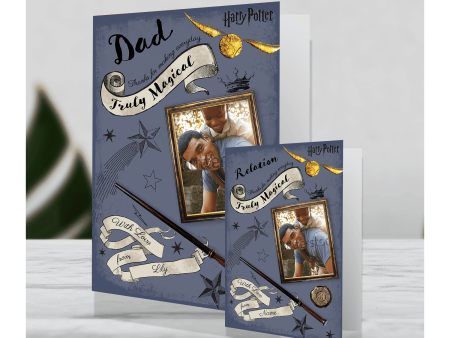 Harry Potter Giant Personalised Father s Day Photo Card Supply