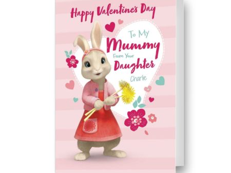 Peter Rabbit Personalised  Mummy  Valentine s Day Card Online