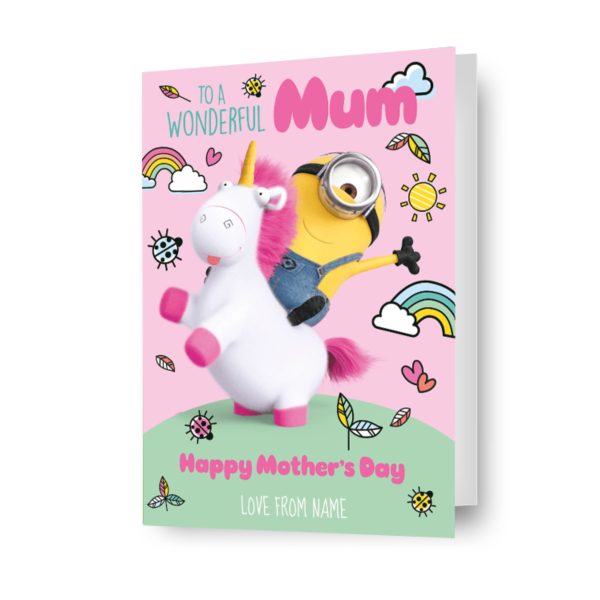 Despicable Me Minions Personalised  Wonder Mum  Mother s Day Card For Discount