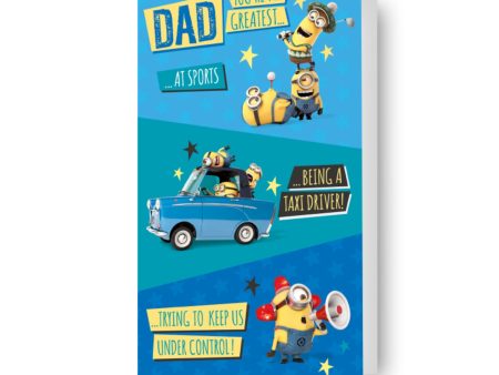 Despicable Me Minions  You re The Greatest...  Father s Day Card Hot on Sale