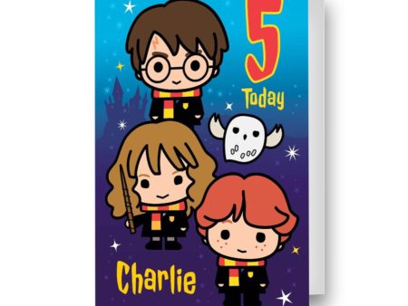 Harry Potter Personalised Any Age & Name Birthday Card Cheap