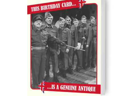 Dad s Army  Genuine Antique  Birthday Card Sale