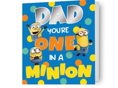 Despicable Me Minions  Dad You re One In A Minion  Father s Day Card Fashion