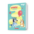 Bluey Personalised Age 3 Birthday Card Hot on Sale