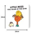 Mr Men & Little Miss Personalised  Full Glam At The Gym  Birthday Card on Sale