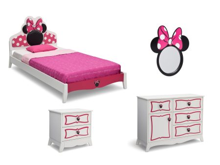 Minnie Mouse Wooden Twin Bedroom Collection Online now