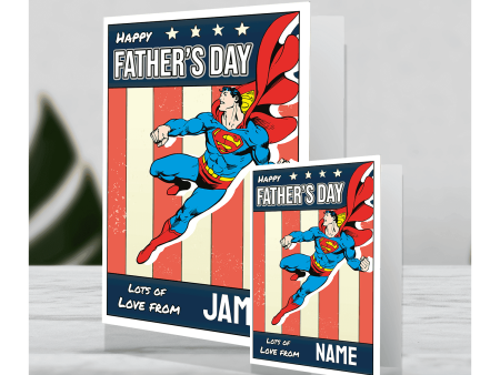 Superman Giant Personalised Father s Day Card on Sale