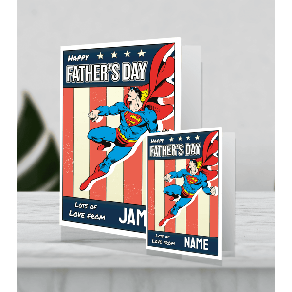 Superman Giant Personalised Father s Day Card on Sale