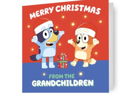 Bluey  From the Grandchildren  Grandparents Christmas Card For Cheap