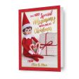 Elf On The Shelf Personalised  Mummy  Christmas Card Cheap