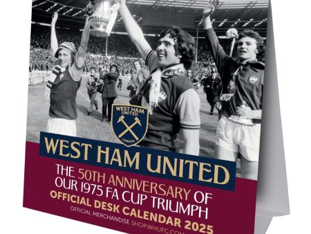 WEST HAM UNITED FC 2025 DESK EASEL CALENDAR Supply