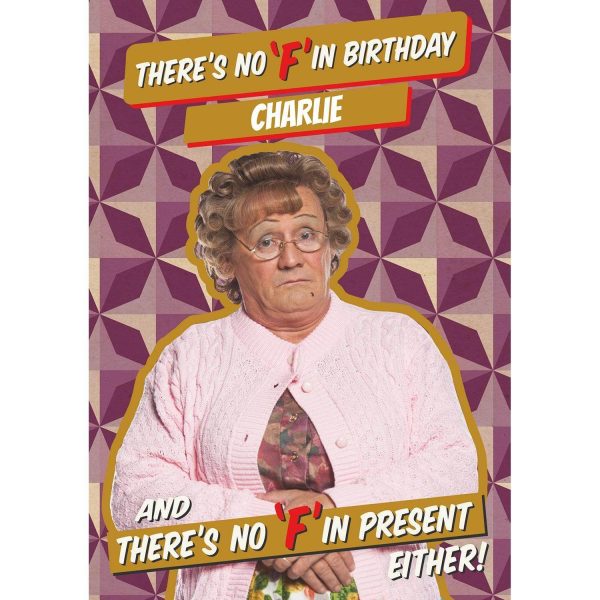 Mrs Brown s Boys Personalised Birthday Card Online