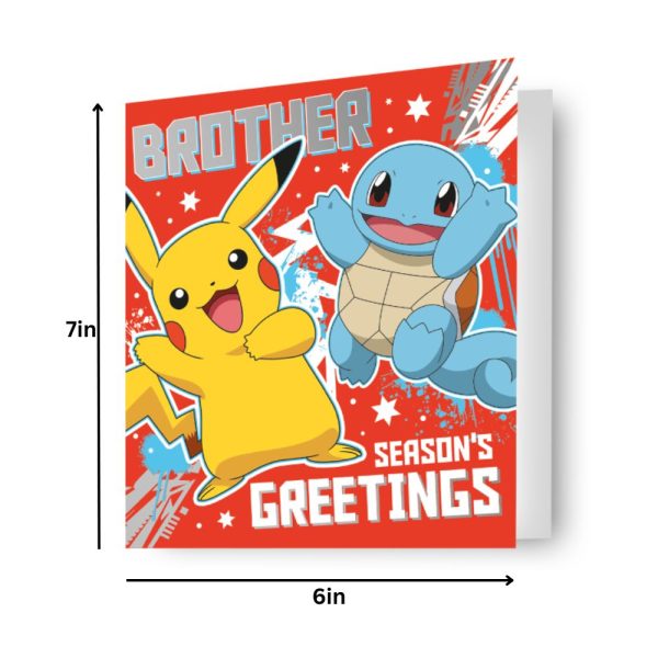 Pokemon Brother Christmas Card on Sale