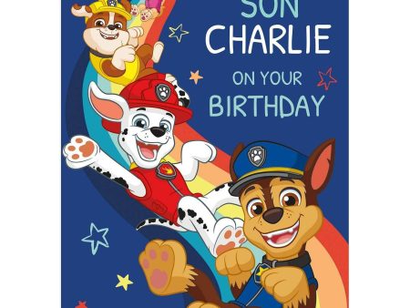 Paw Patrol Personalised Birthday Card Online