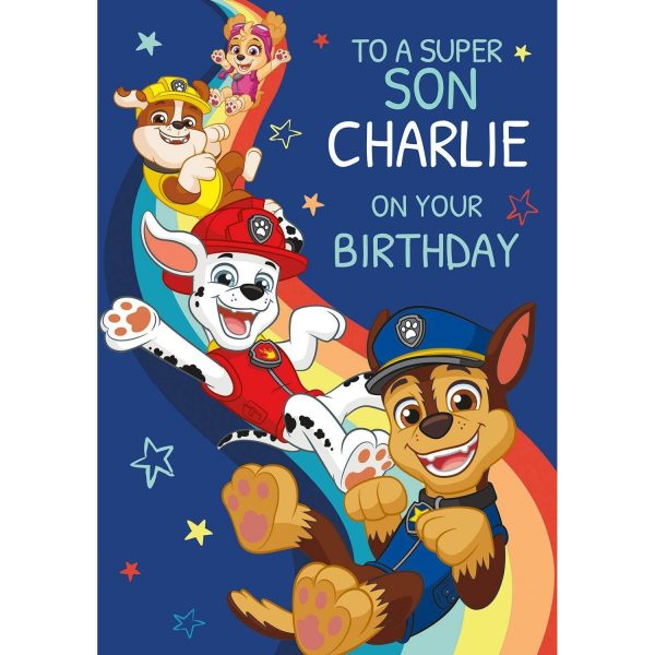 Paw Patrol Personalised Birthday Card Online