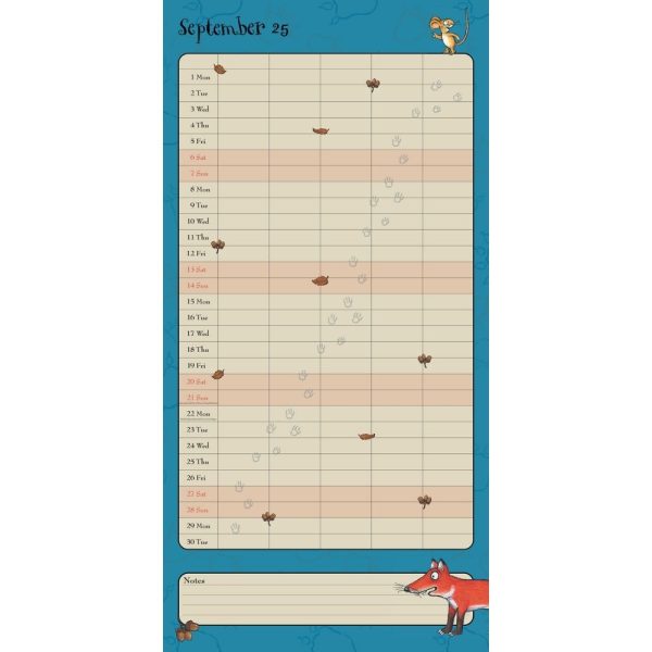 THE GRUFFALO 2025 FAMILY ORGANISER CALENDAR For Cheap