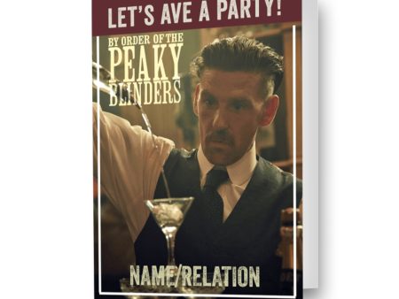 Peaky Blinders Personalised Party Birthday Card Fashion