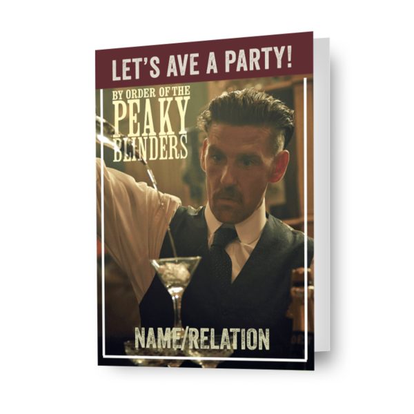 Peaky Blinders Personalised Party Birthday Card Fashion